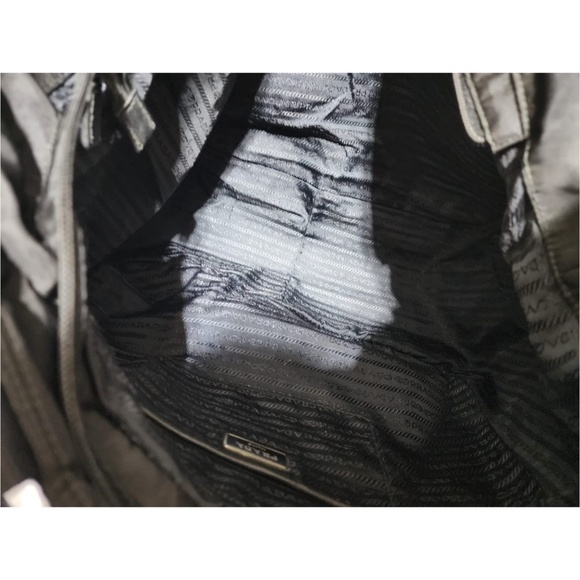 Authentic PRADA Tessuto Nylon Shopper Tote Black - Picture 12 of 13